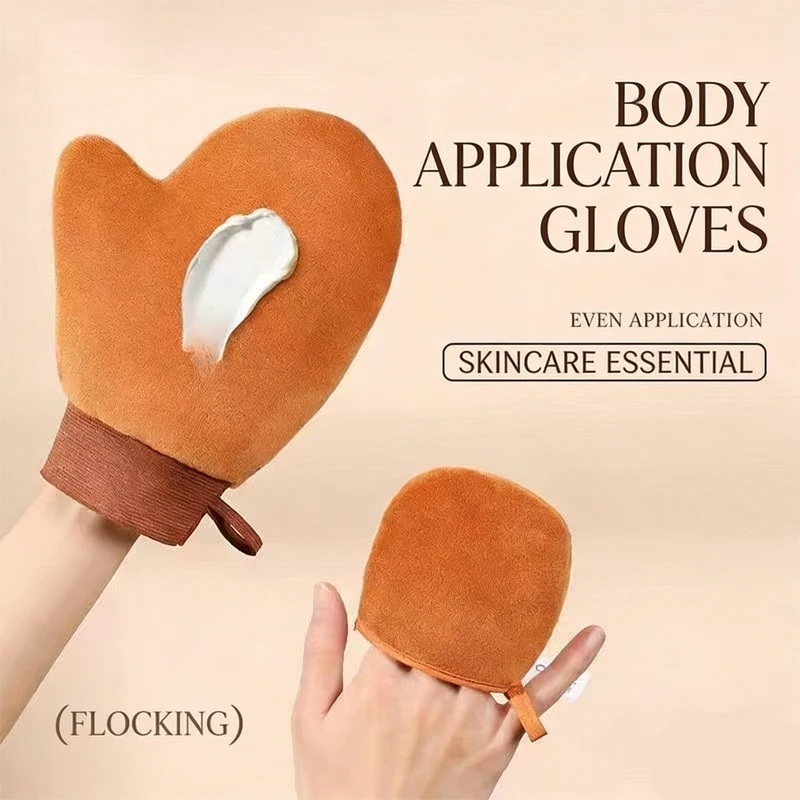 Reusable Self Tan Applicator Glove Soft Tanning Mitt for Body Self Tanner Cream Mousse Lotion Sunless Tan Tool Tanner Handschuhe