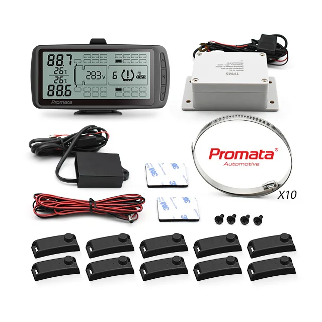 Max 110 wheels Promata heavy duty truck fleet TPMS 4 - 110 sensors 203 psi wheels tire pressure monitoring system