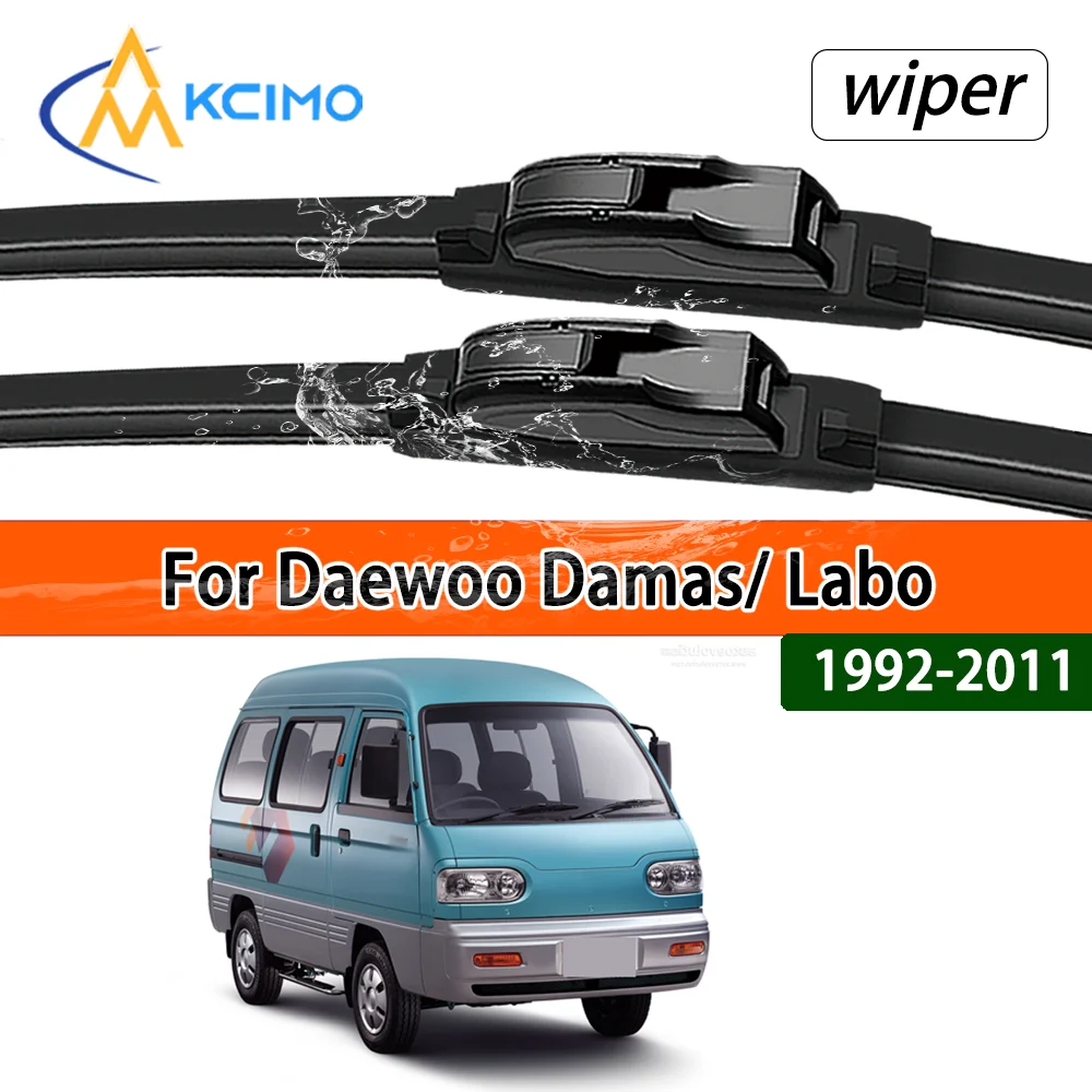 Limpiaparabrisas Delanteros Estables y Silenciosos Compatibles con Modelos de Vehículos Daewoo Damas/Labo 1992-2011, Repuestos para Ventanas de Automóviles