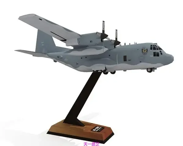 AC130 Ghost Aerial Gunship Aircraft Paper Model Military Puzzle Manual Class Origami Fighter Paper Model