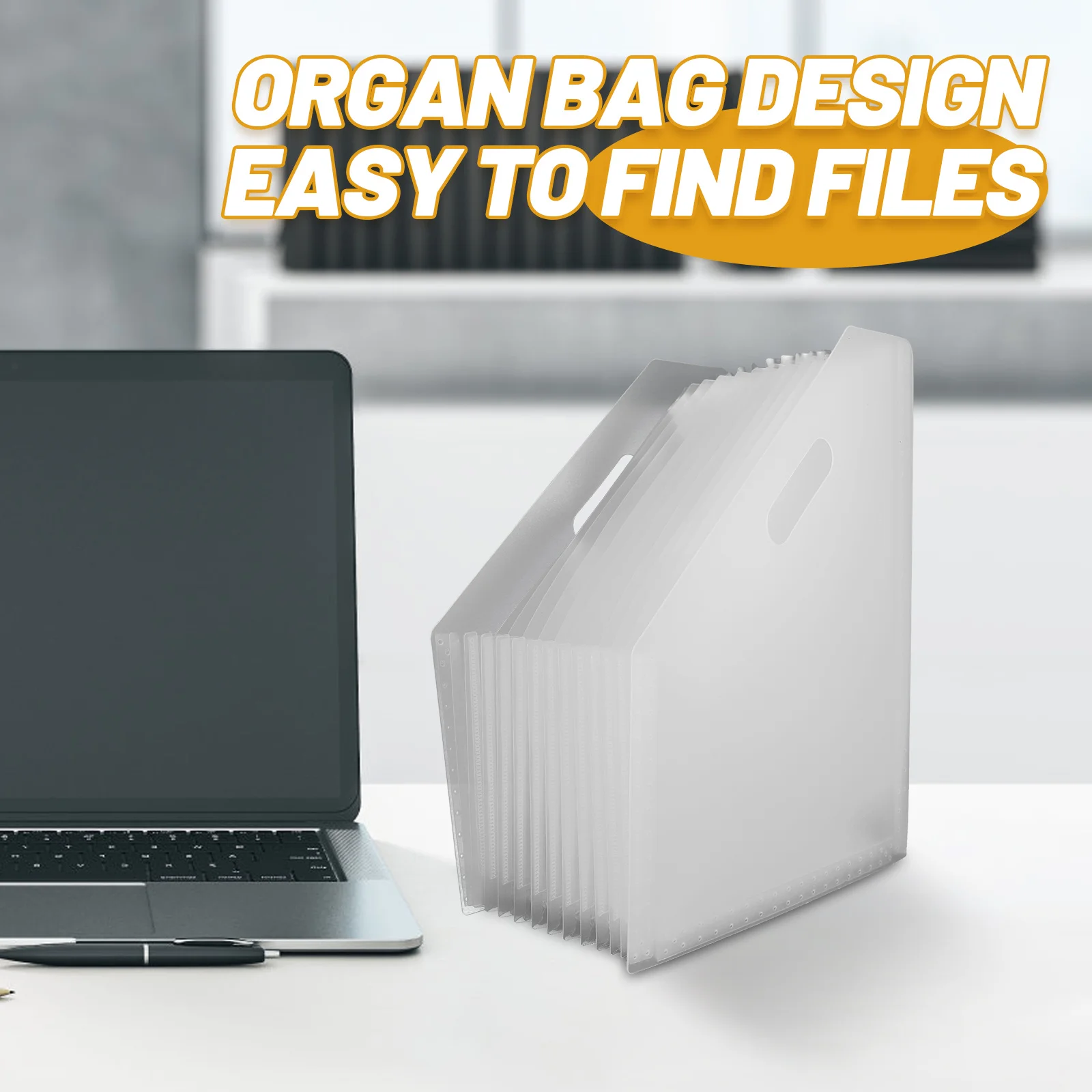 Plastic File Organizer Expandable Folder For Documents Large Capacity Vertical File Holder Small Desktop Storage