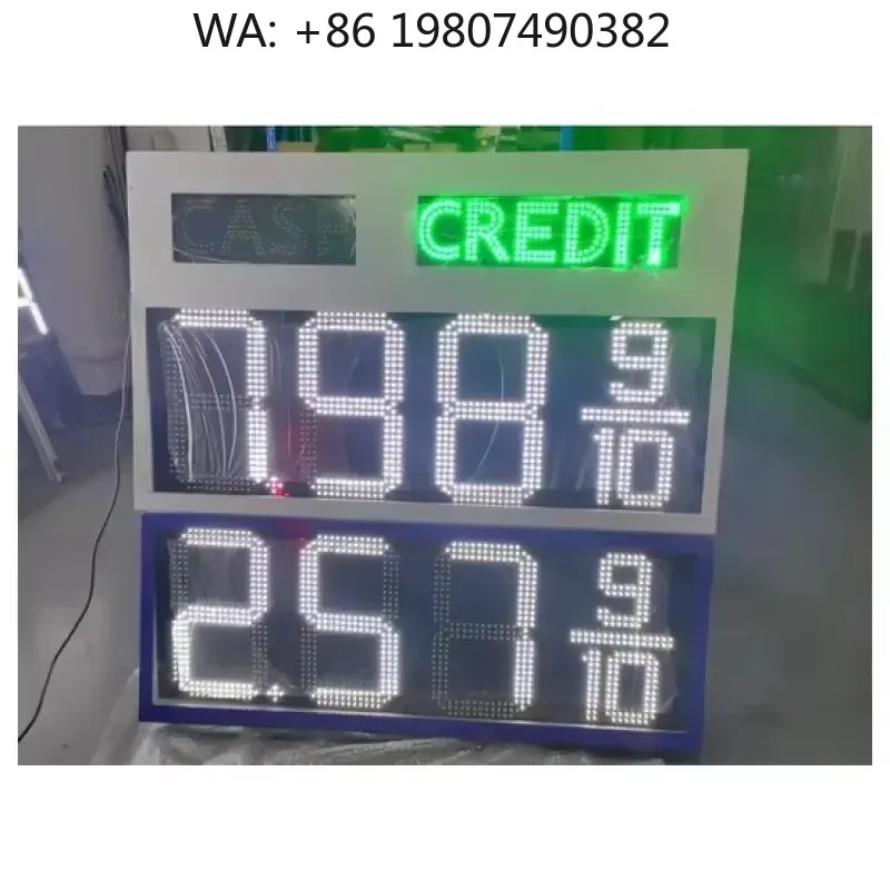 16 Inch LED Price Board, Clear Digital Number Display, Professional Electronic Price Sign for Gas Station and  Station