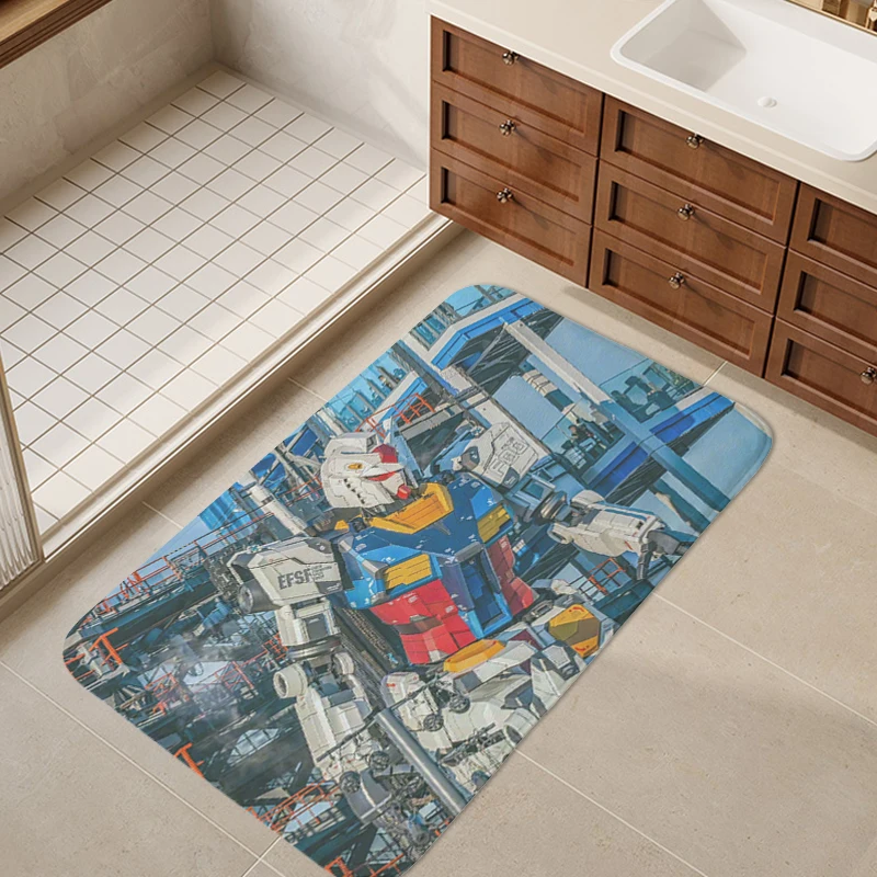 Custom Doormat Entrance Door D-Gundams Hallway Porch Foot Mat Non-slip Living Room Floor Carpet for Kitchen Home Decor Items