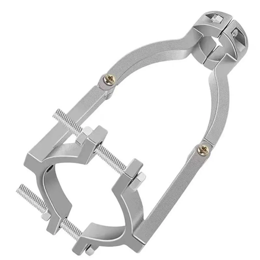 

Adjustable Clamp Square Hole Drill Fixed Bracket Portable Spare Parts Drill Bit Adapter Precision with 4Pcs Square hole drill