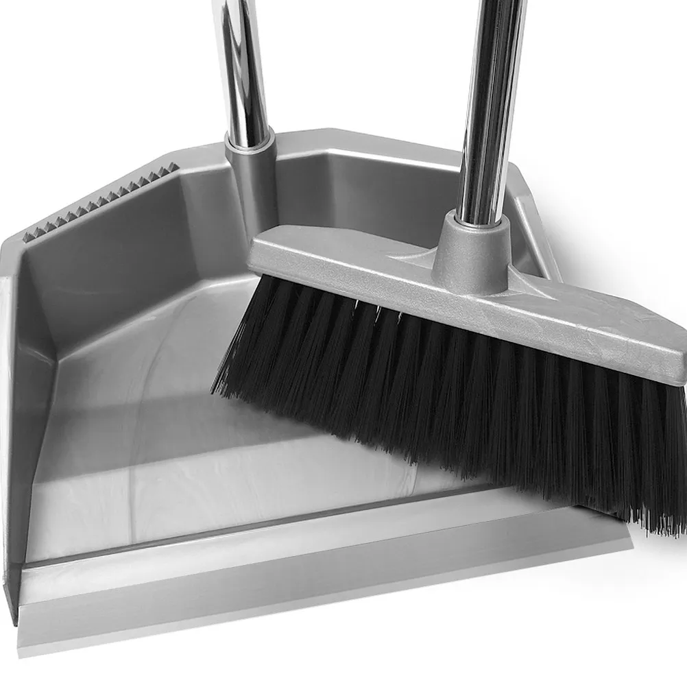2Pcs Dustpan Rubber Lip Edge Strip Replacement Refill for Shovel Pan Insert Repair Cleaning Accessory Home Commercial
