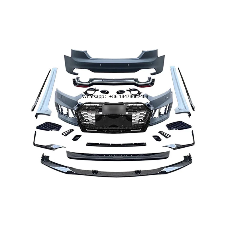 

Suitable for 17-21 A5 Modified RS5 Large Bumper Front and Rear ABT Front Shovel Side Skirts Suitable for A5 B9