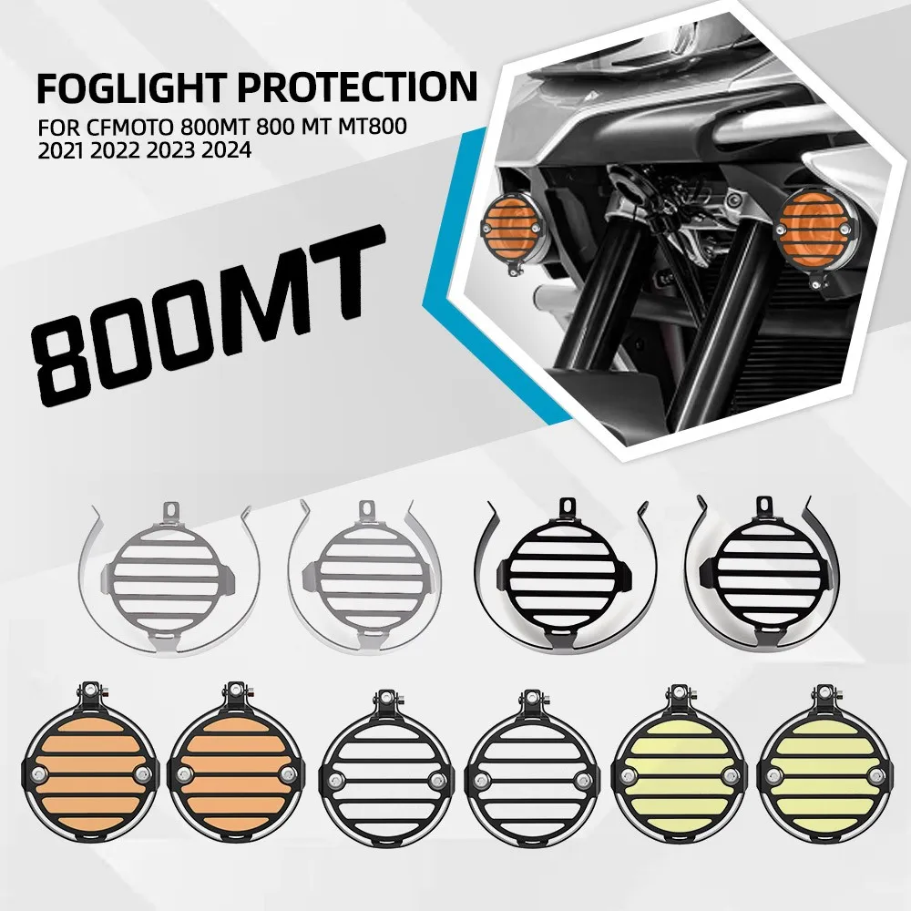 For CFMOTO CF MOTO 800MT 800 MT N39° MT800 2021 2022 2023 Accessories Motorcycle Foglight Lamp Guard Cover Spotlights Protector