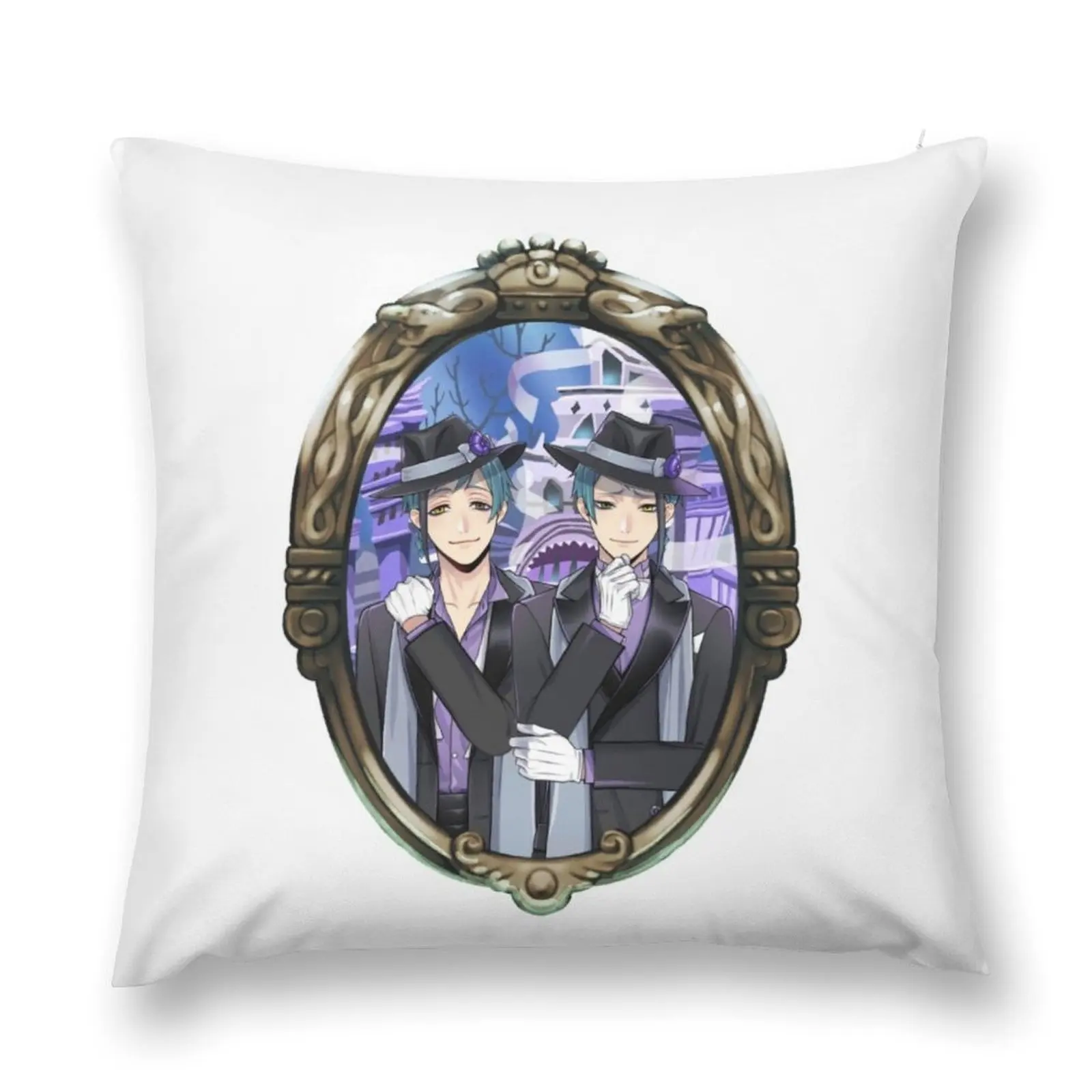 Floyd Leech & Jade Leech (Twisted Wonderland) Throw Pillow luxury decor Custom Cushion Photo pillow