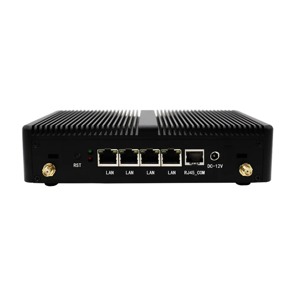 Celeron J1900 Fanless Mini Firewall PC 4x i226 2.5G Lan Home Office Enterprise Soft Router Pfsense Gateway VPN 8GB RAM 128G SSD