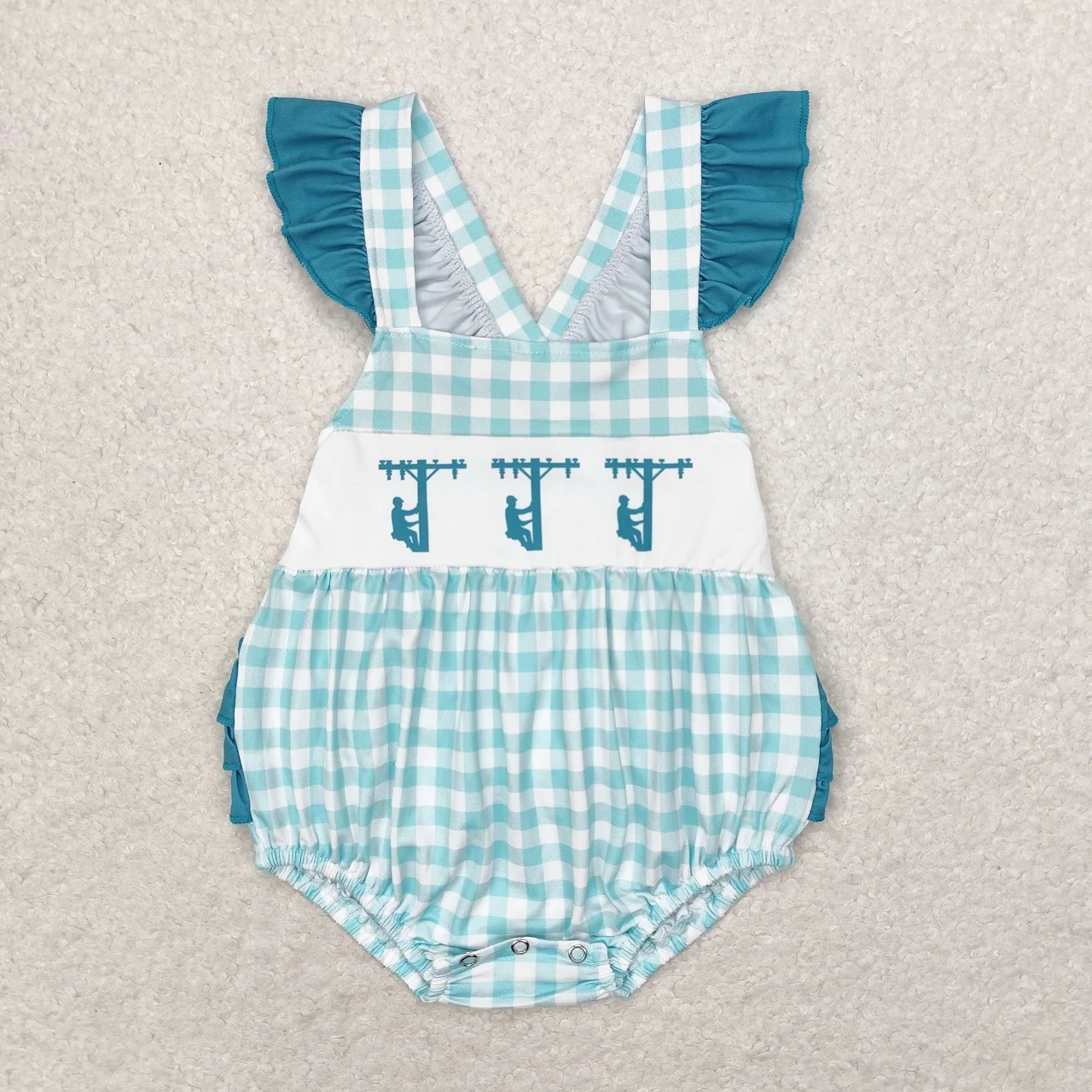 Wholesale Children Summer Bubble Wear Newborn Romper Baby Girl Sleeveless Buttons Jumpsuit Kids Toddler Infant One-piece Clothes