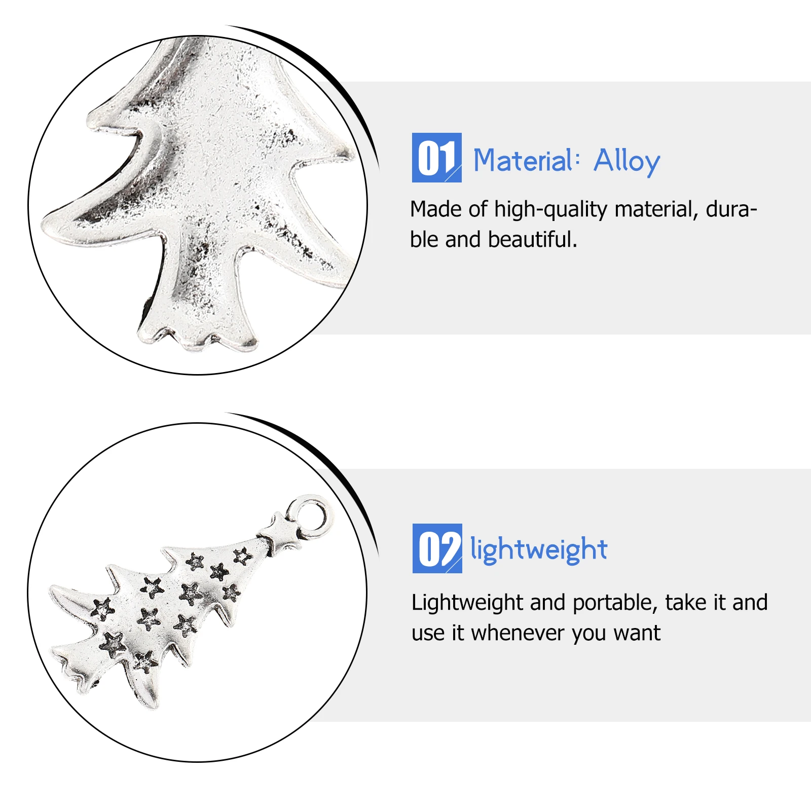 

100 Pcs Star Pendant Accessories Charm for DIY Jewelry Bracelet Pendants Alloy Charms