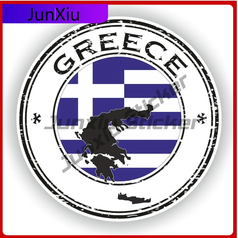 

Greece Seal Stylish Car UV Resistant Decal Vinyl Accessory Decal Cute Truck Sticker Waterproof Trendy Badge Fade Proof Anime