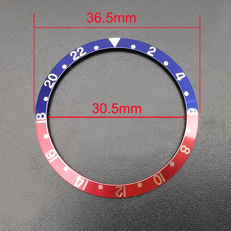 Алюминиевая рамка для часов 36,5 мм для винтажных запчастей часов GMT-Master