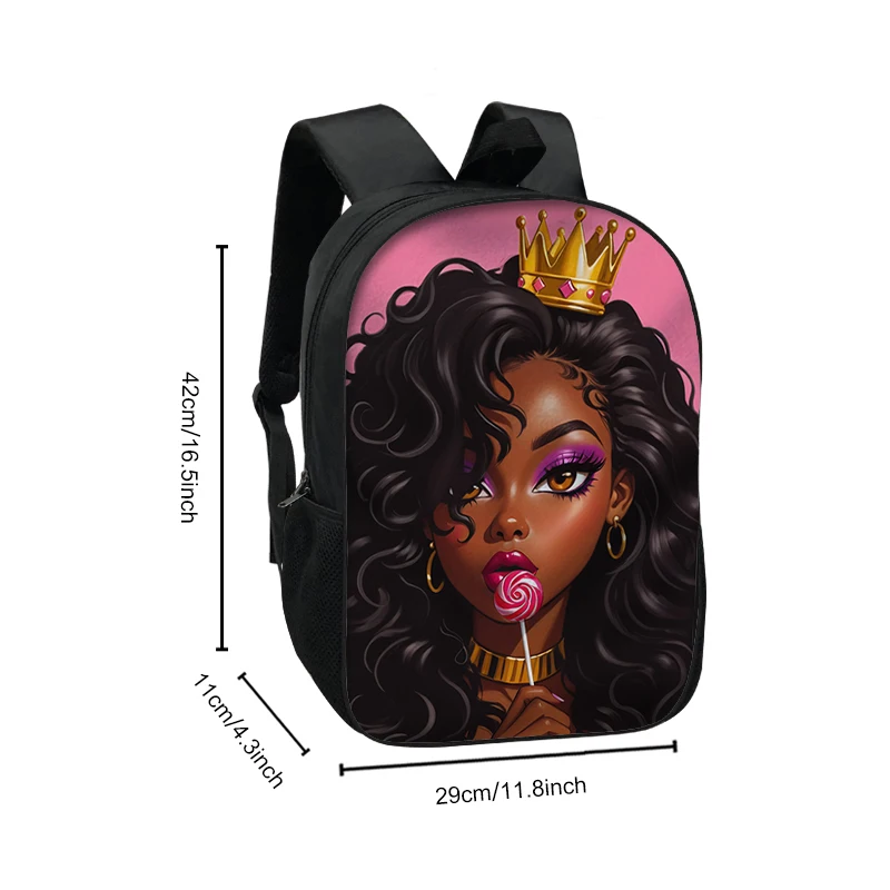 Fashion Black Women Backpack Student School Bags for Teenager Daypack Afro Ladies Shoulder Bag for Travel Laptop Backpacks