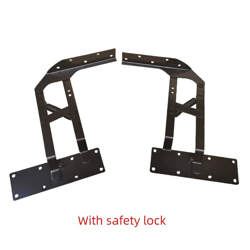 Coffee Table Lifter Safety Lock Stable Spring Balanced Folding Hinge For Multi-functional Table Height Adjustment Use