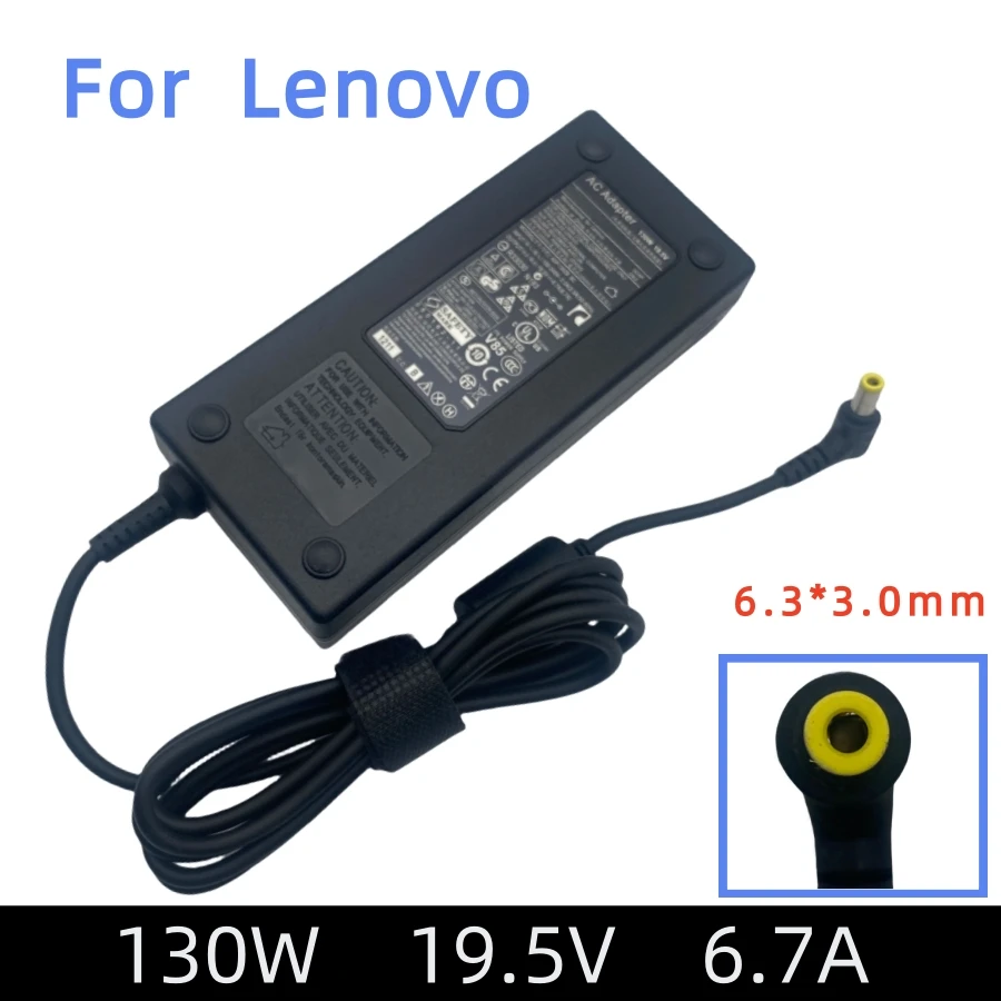 Адаптер переменного тока для ноутбука 19,5 В, 6,7 А, 130 Вт, 6,3*3,0 мм для Lenovo ThinkCentre M57P M58P A61e M90P IdeaCentre B320 B305, зарядное устройство для ноутбука Адаптер переменного тока для ноутбука 19,5 В, 6,7 А, 130 Вт, 6,3*3,0 мм для Lenovo ThinkCentre M57P M58P A61e M90P IdeaCentre B320 B305, зарядное устройство для ноутбука