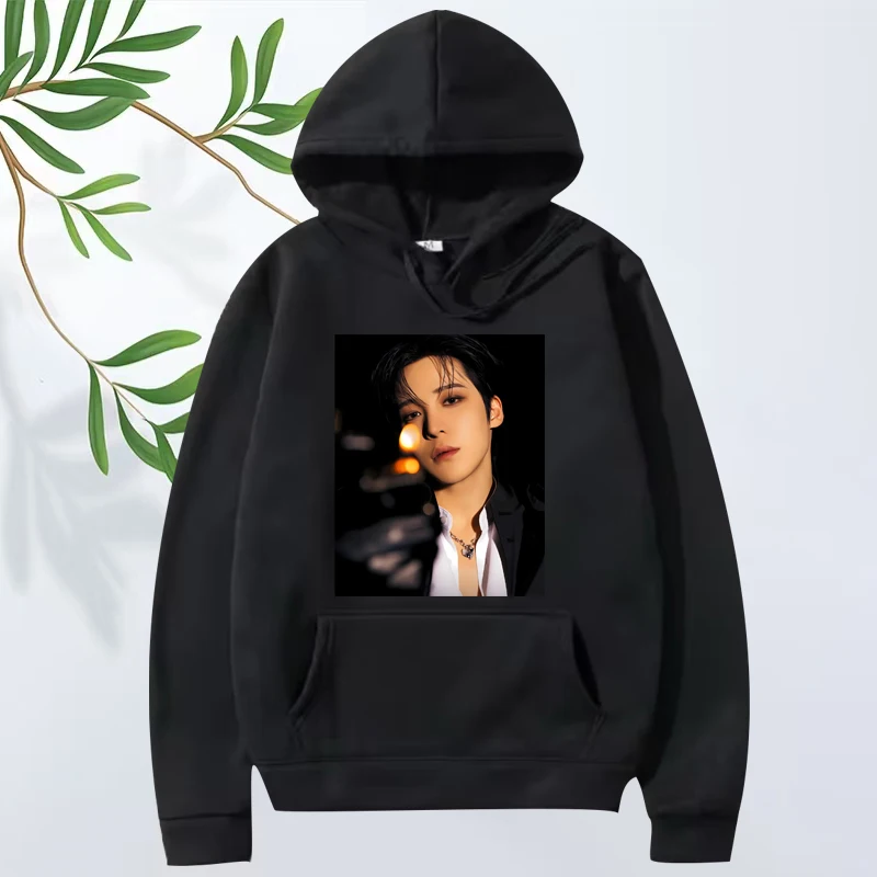 

Ateez Yunho fashion graphic hoodie 2025 new men women vintage Long sleeve Sweatshirt with print cool top oversized hoodie unisex