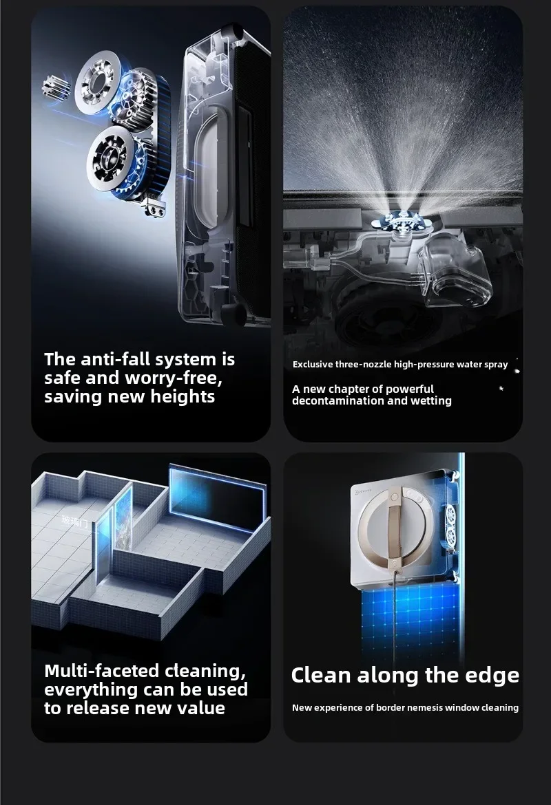 

Оригинальный многофункциональный робот для мытья окон ECOVACS W2S PRO Window Treasure Base Station