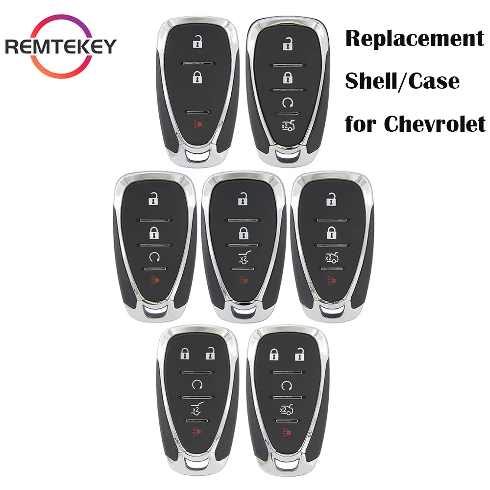 

REMTEKEY Smart Remote Car Key Shell Case Fob Replacement for Chevrolet Chevy Camaro Cruze Malibu 2016 2017 2018 2019 2020