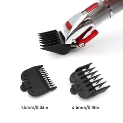 전문 헤어 트리머 기계용 범용 가드 헤어 커팅 빗, 이발사 액세서리, 트리머 리미트 빗, 1.5mm, 4.5mm, 2 개