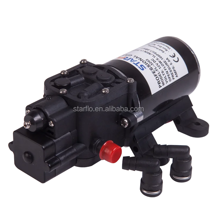 STARFLO 100PSI 5.1LPM Self Priming Water Transfer High Pressure Water Pump 12v for Agriculture RV Marine Yacht