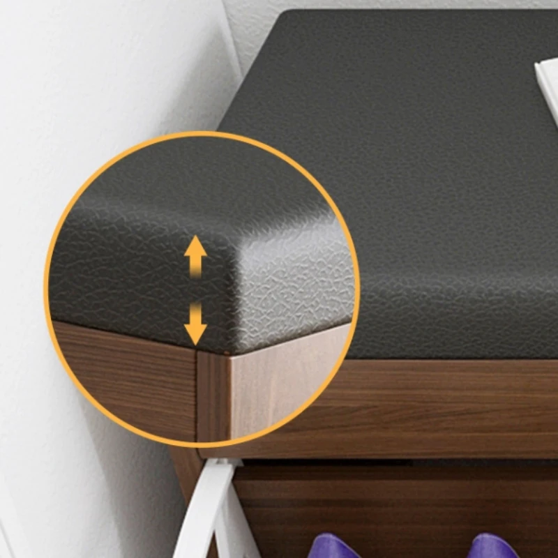Shoe Cabinet Stool Household Entrance Wooden Shoes Changing Benchs Cabinet Seat Stools Integrated Large Capacity Shoe Rack Bench image 6
