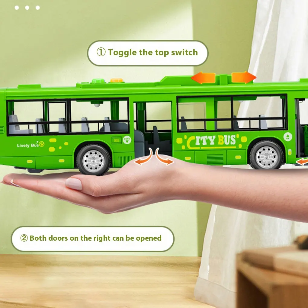 Audio-visual Bus Model Realistic Sound Effects And Lighting For Engaging Playtime Simulation Can
