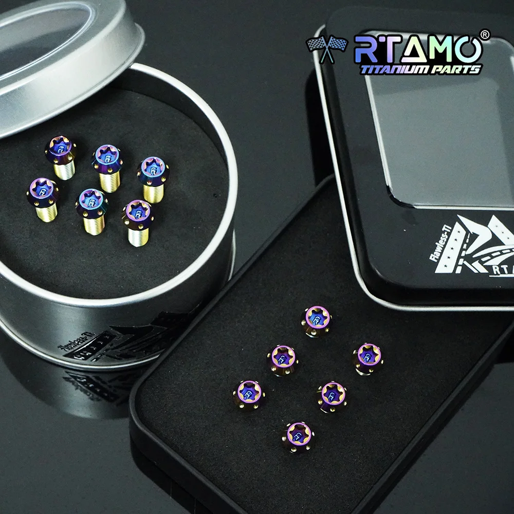 RTAMO Gr5 Titanium Steering Wheel Base Screws M5X12/15/20mm for MoMo NARDI Car Modification Bolts view 6