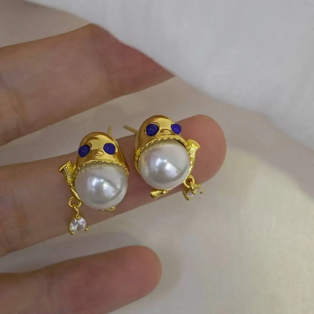 

Оптовая продажа, серьги из стерлингового серебра 925 пробы, фурнитура для крепления, базовые монтажные детали, аксессуар для жемчуга 8-9 мм, 5 пар/лот