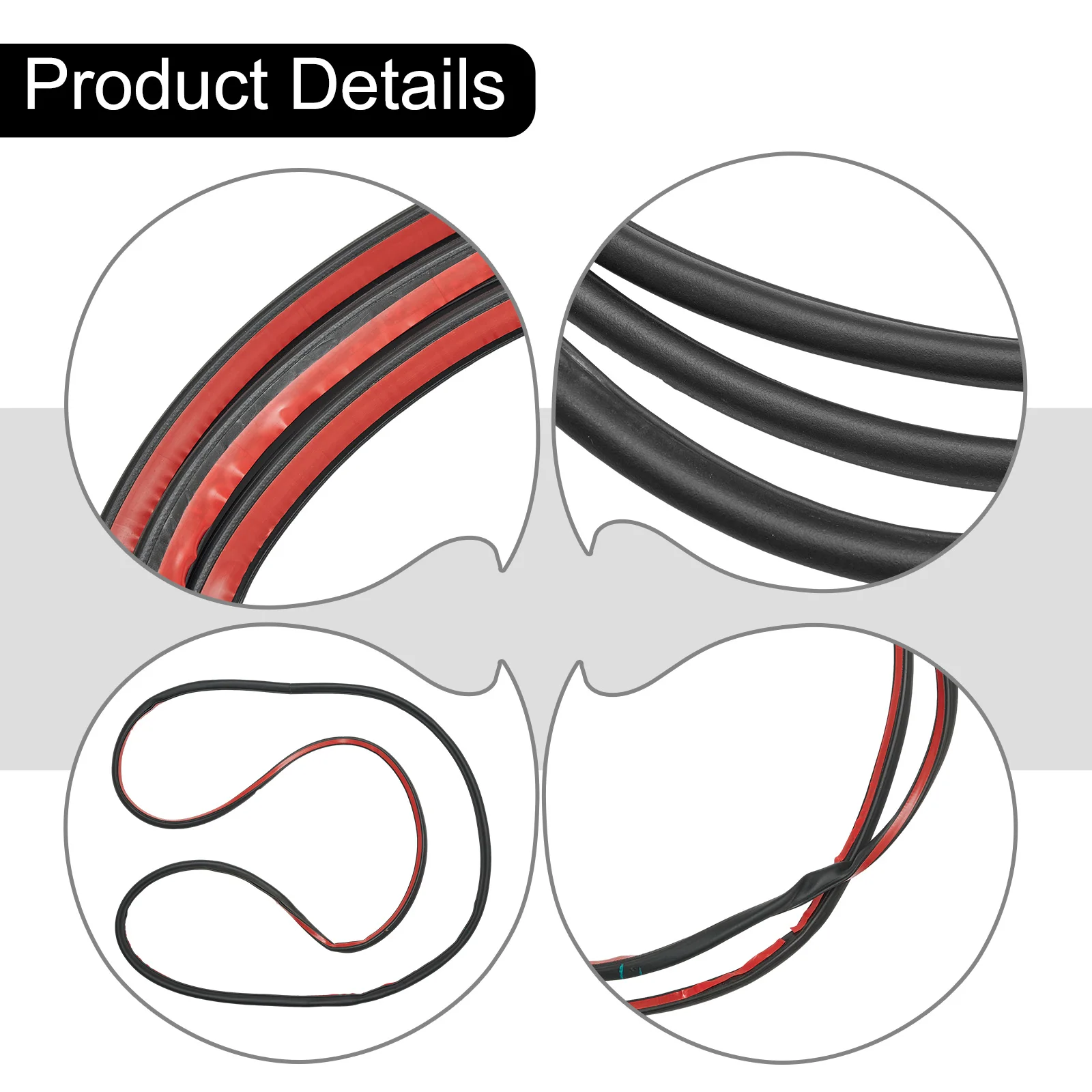 Robustly Designed Rubber Seal Strips for BMW's Front Doors Fits Series M5 (F10) M6 (F12) & More with OEM No 51767182269