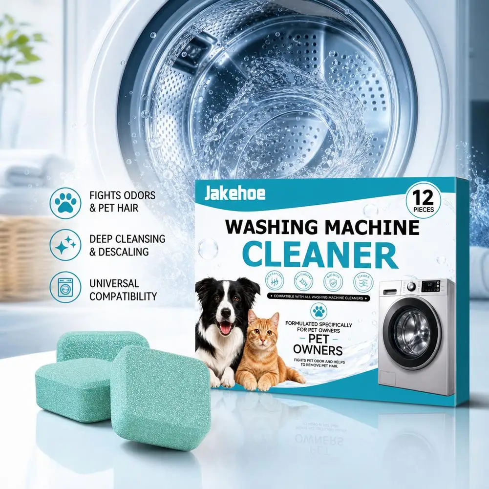 Washing Machine Cleaning Tablets Cleaning Washing Machine Sink,Household Drum Pulsator, Cleaning Stain Removal Descaling