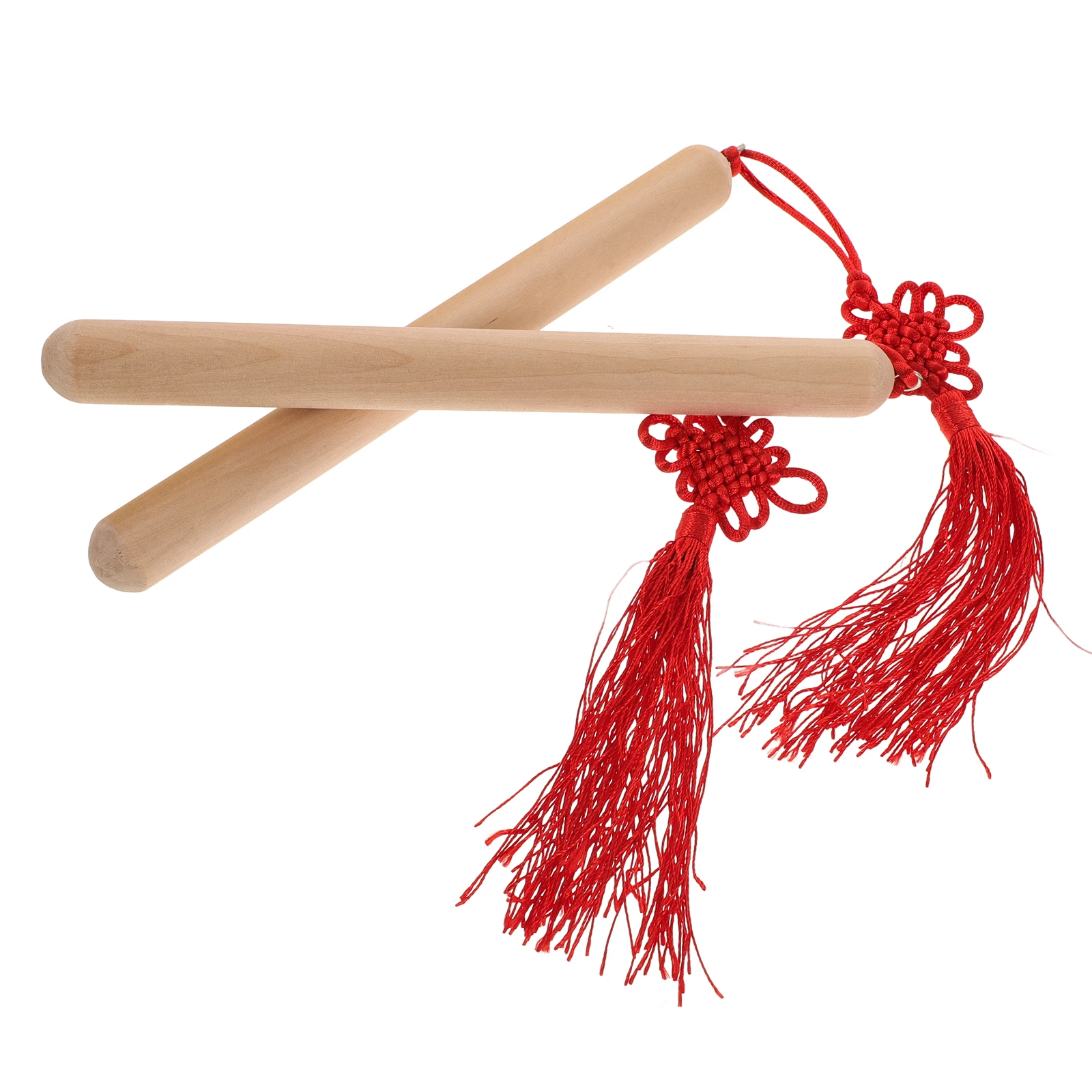 

2pcs Wooden Percussion Sticks Natural Hardwood Rhythm Beating Sticks For Kids Music Classroom Preschool Educational Lummi Claves