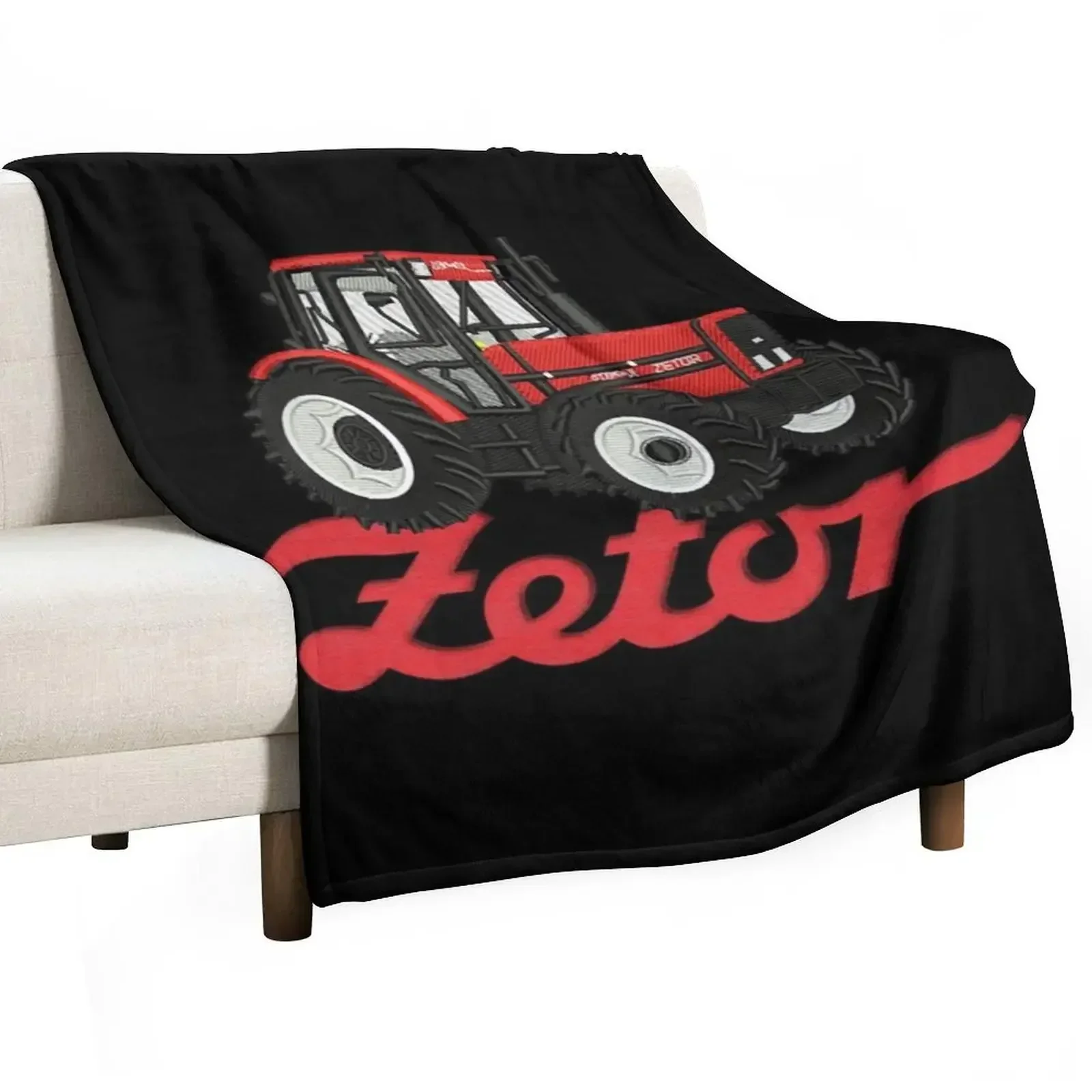 Company zetor tractor Throw Blanket Bed linens bed plaid funny gift Flannel Fabric Blankets