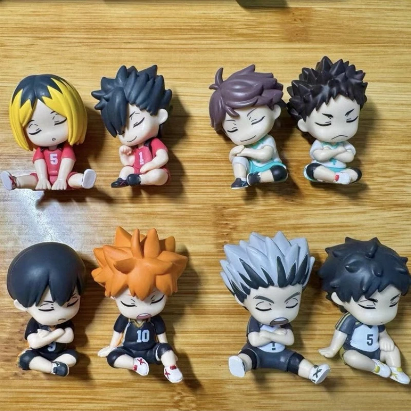 

Anime Haikyuu Oikawa Tooru Iwaizumi Hajime Bokuto Kotaro Akaashi Keiji Figures Gashapon Capsule Toy Sleep Doll Toys Model Gifts