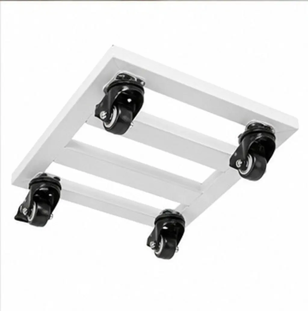 Heavy Duty Iron Flower Pot Tray with 4 Smooth Swivel Wheels for Indoor Outdoor Garden Movable Plant Stand Rolling Plant Dolly