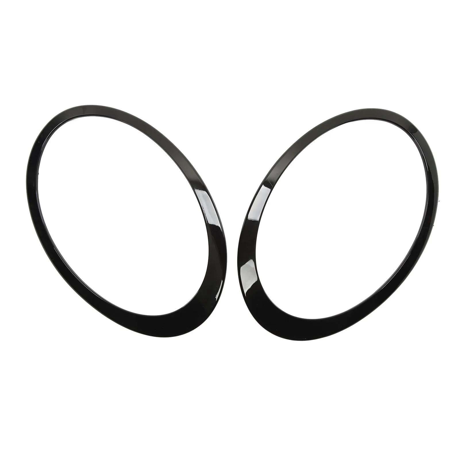 2pcs Gloss Black Headlight Surround Cover Trims Molding for 2016 2017 2018 2019 2020-2022