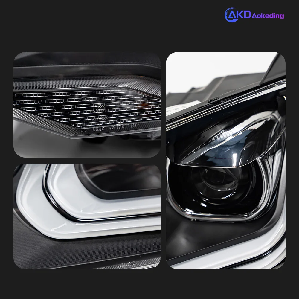 Car Lights for VW Touareg 2011-2018 LED Auto Headlight Assembly Upgrade High Configure Design Bifocal Lens Exterior Accessories