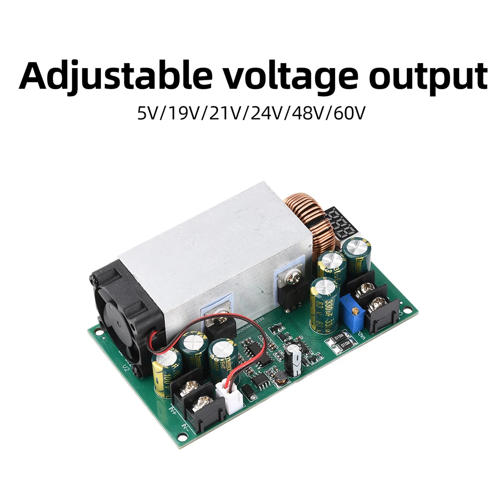 25A 600W Step Down Power Module DC 12-75V to DC 5V 19V 21V 24V 48V Buck Converter Adjustable Regulator LED Driver + Volt Display