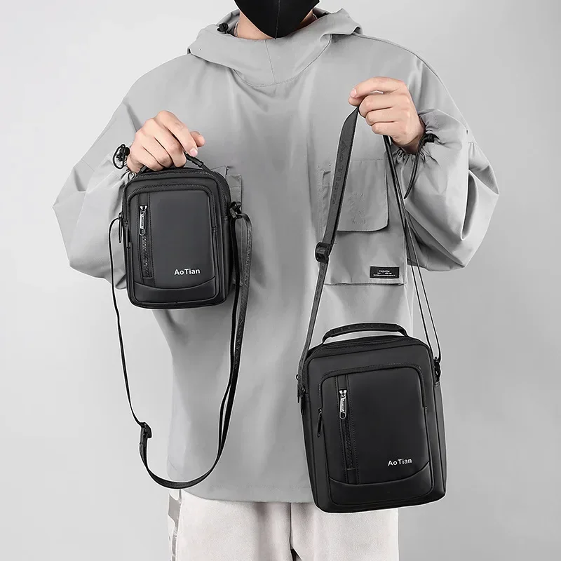 Bolsos de hombro para hombre, bolsos cruzados, bolsos casuales multifunción para hombre, bolsos de mensajero de viaje pequeños para hombre, сумка муж на imaч® 가