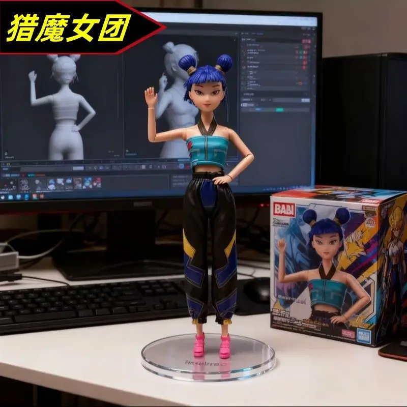 مجموعة شخصيات من الفينيل K-POP Demon Hunters Huntr/x - نموذج Rumi Mira Zoey القابل للجمع، ديكور مكتب أنيمي لطيف لمحبي المكتب والمنزل