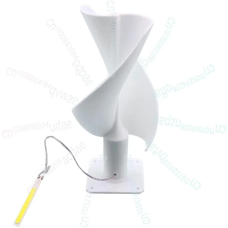 توربينات الرياح نموذج 20 واط توربينات الرياح الصغيرة مع ضوء LED مولد الرياح العمودي لتعليم الطاقة المجانية