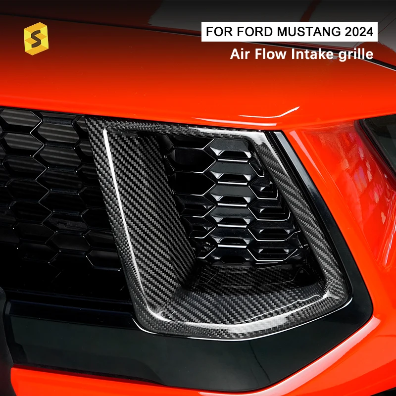 Shasha Carbon Fiber Bodykit for Ford for Mustang GT 2024 Air Flow Intake Grille Exterior Accessories Car Styling