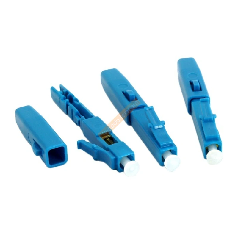 10PCS LC UPC Fast Connector SM fiber optic quick connector LC Embedded type Adapter for Fiber Network 2.0*3.0mm Drop Cable