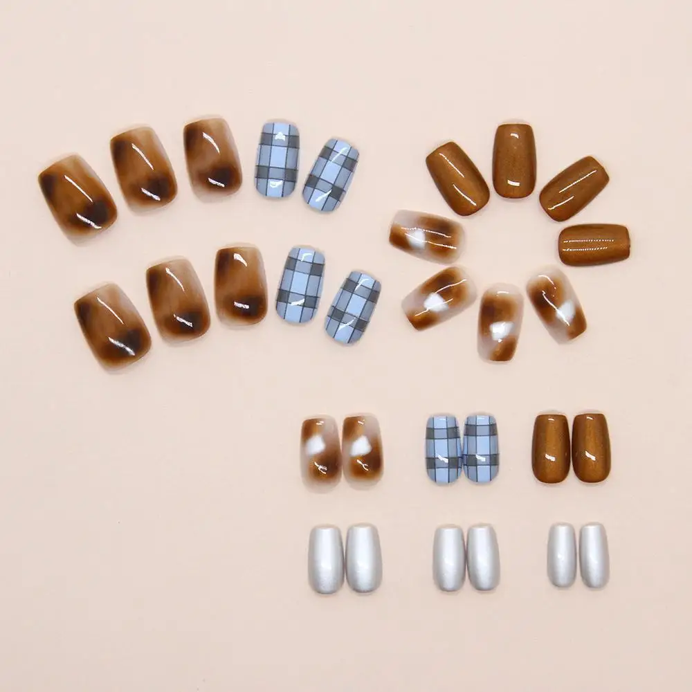 Mode Poeder Blusher Fuchsia Cat Eye Temperament Herfst en winter Europese en Amerikaanse stijl Korte nagelverbeteringspatch