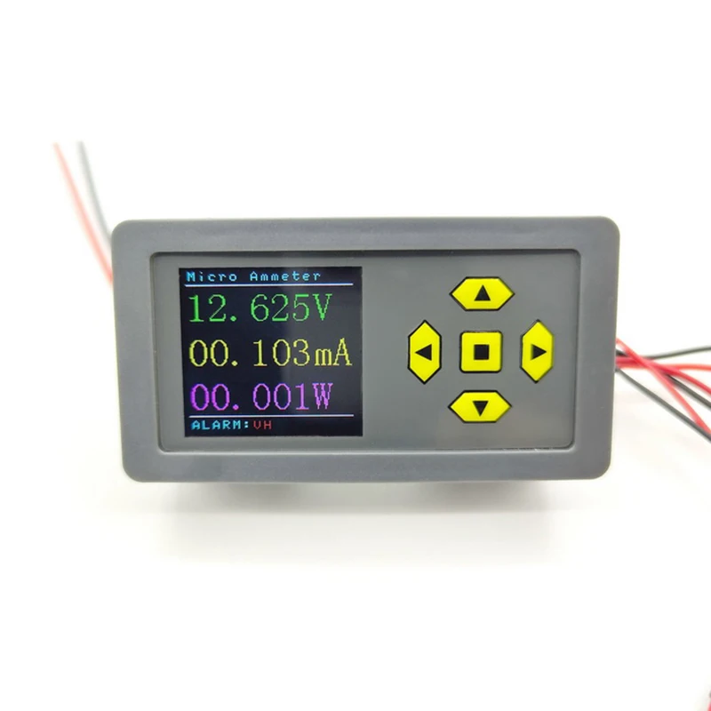 Microamp DC avec affichage numérique à écran couleur, versions de haute précision et compteur de courant, RS485, prend en charge le module de sortie d'alarme MODBUS