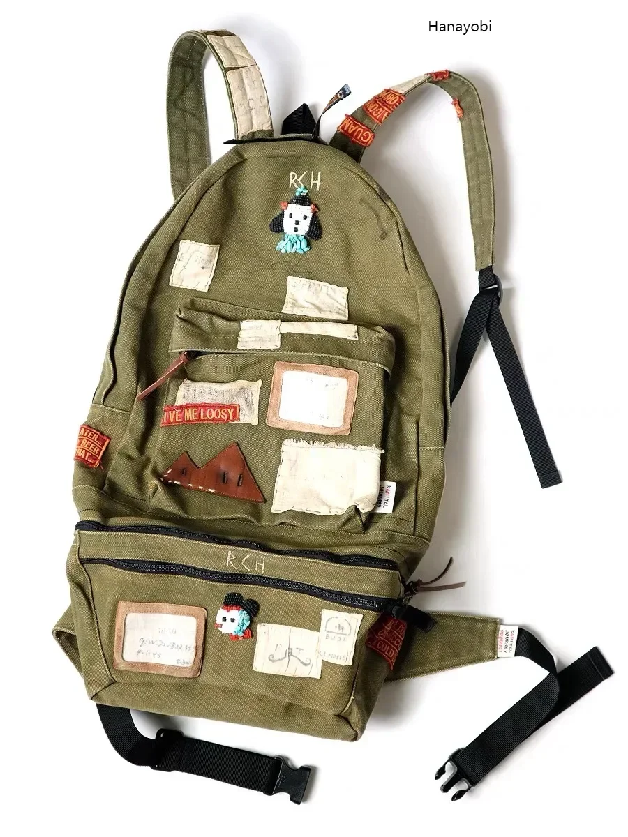 Kapital K1909XB523EK-998 Mochila de lona con parche parche 4