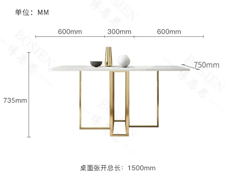 Folding table family small family type Nordic toughened glass dining table chair combination