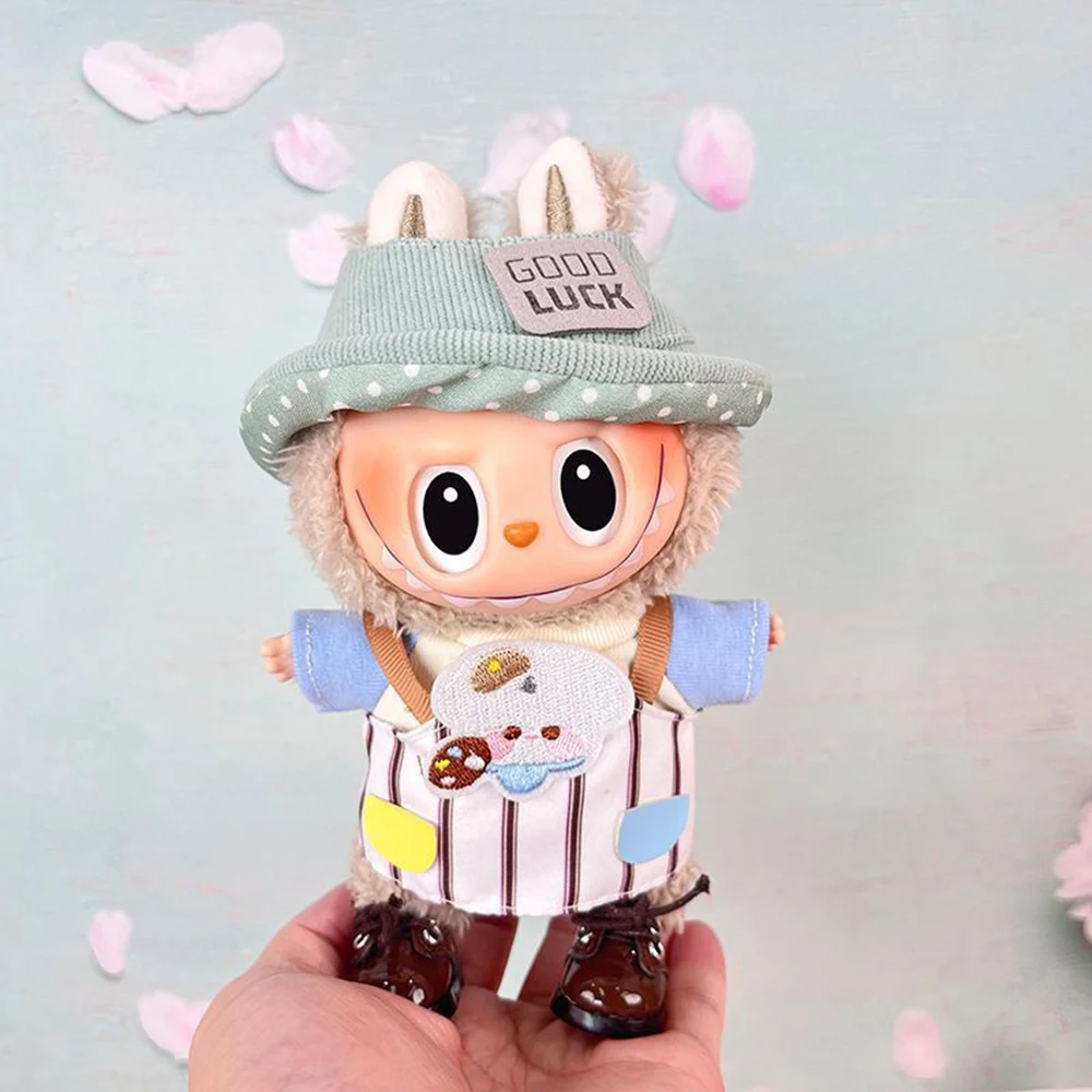 الصينية تشيباو أزياء الملابس قبعة مجموعة ملابس دمى ل V1/V2/V3 Labubu الملابس والاكسسوارات