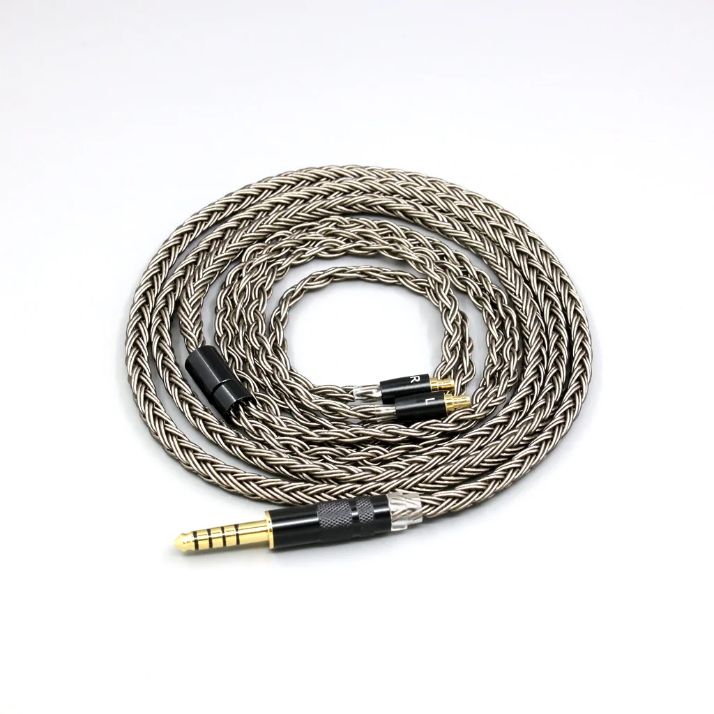 

HIFI Audio Earphone Cable For Sennheiser IE500 IE400 IE100 Pro Grey Silver plated 16 Core 8854