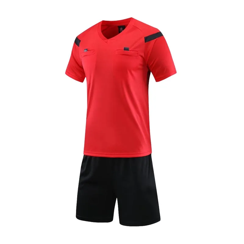 2024 new football uniform referee suit brand jersey short sleeve shorts summer training clothing custom wholesale free delivery